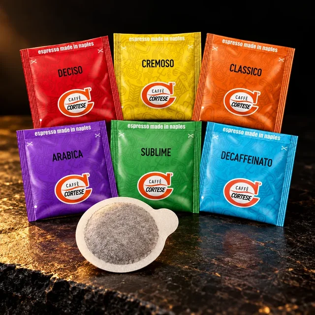 Cortese Probierpaket mit sechs E.S.E. Espressosorten